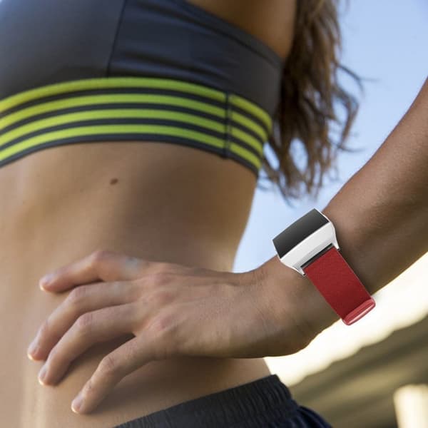 Fitbit Ionic litstekstuurinen ranneke - Punainen Red