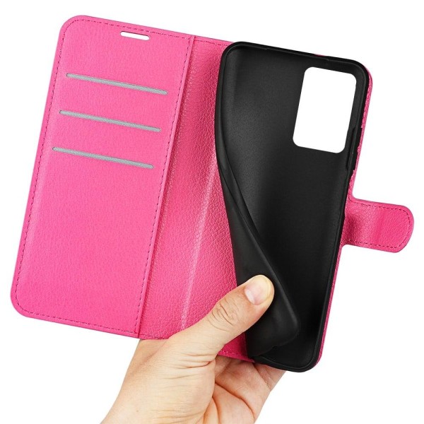 Klassisk OnePlus Nord CE 2 5G flip etui - Pink Pink