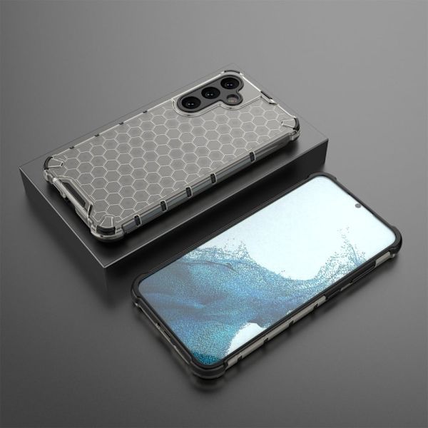 Bofink Honeycomb Samsung Galaxy S25 Plus cover - Sort Black