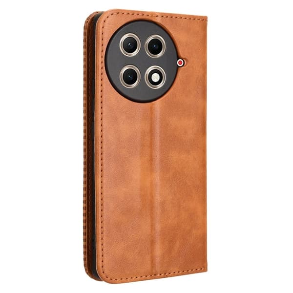 Bofink Vintage läder Tecno Camon 30S fodral - Brun Brun
