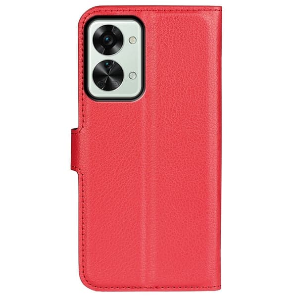 Classic OnePlus Nord 2T flip kuoret - Punainen Red