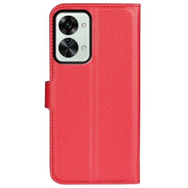 Klassisk OnePlus Nord 2T flip etui - Rød Red