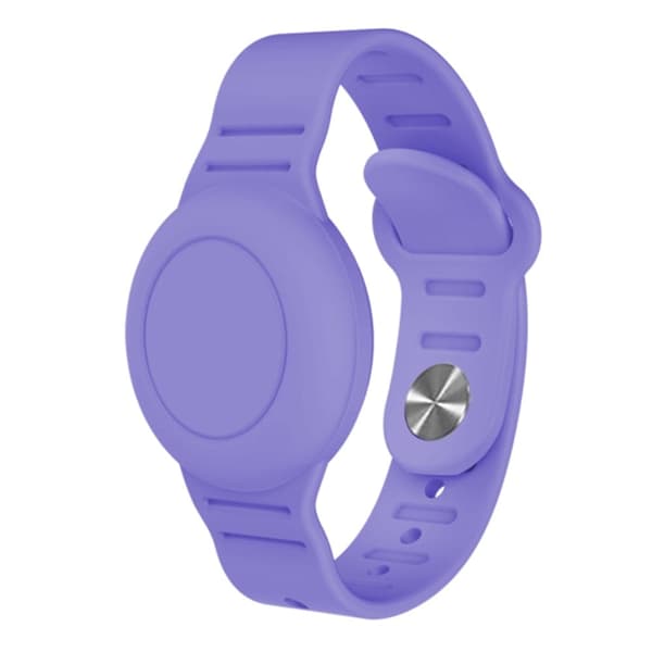 AirTags silikoniranneke - Violetti Purple
