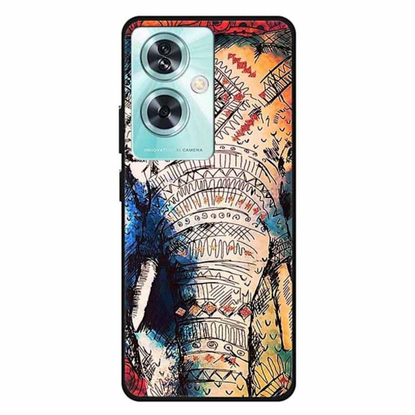 Imagine OnePlus Nord N30 SE deksel - Elefant Med Lang Nese Multicolor