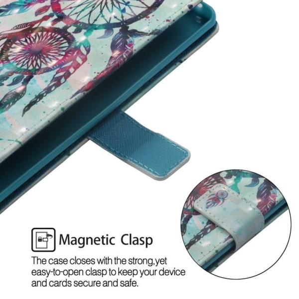 Huawei Mate 20 Lite Kuviollinen synteetti nahkainen lompakko suo Multicolor