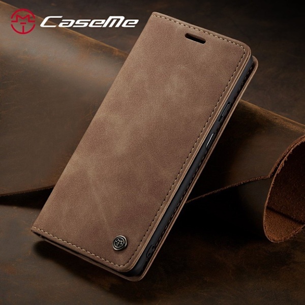 CaseMe vintage OnePlus 7 Pro fodral - Brun Brun