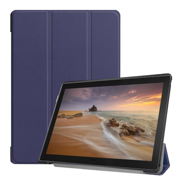 Lenovo Tab E10 Brettbart Skinnetui - Mørk Blå Blue
