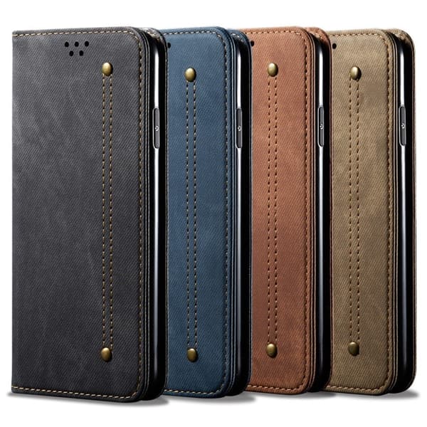 Jeans Xiaomi Redmi Note 10 Pro Flippetui - Svart Black
