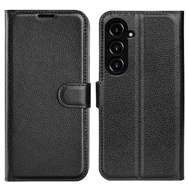 Klassisk Samsung Galaxy S23 Fe Flip Etui - Sort Black