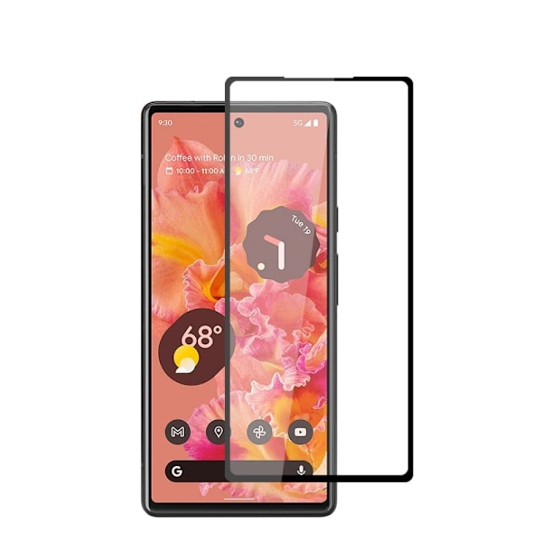 AMORUS ekstra stærk skærmbeskyttelse af glas til Google Pixel 6 Transparent