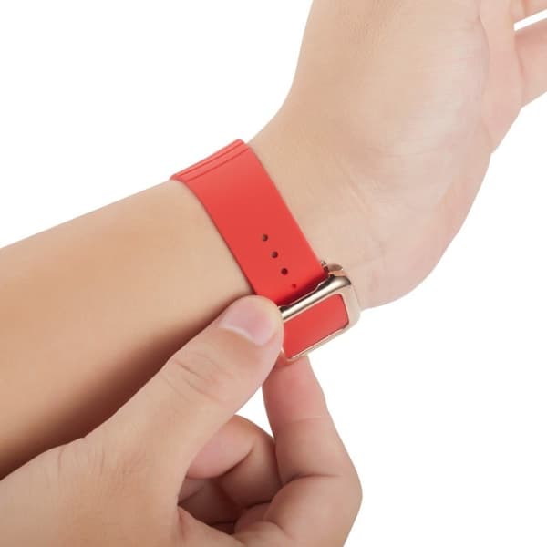 Apple Watch 40mm moderni silikoninen ranneke - Punainen Red
