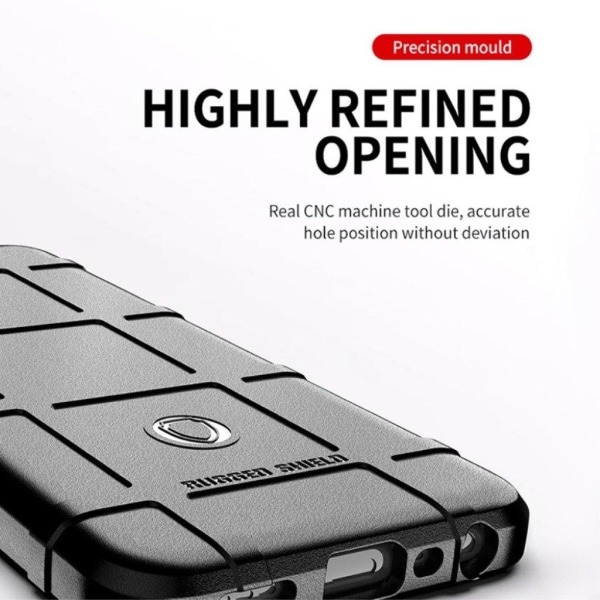 Rugged Shield Suojakotelo OnePlus Nord N200 5G - Musta Black