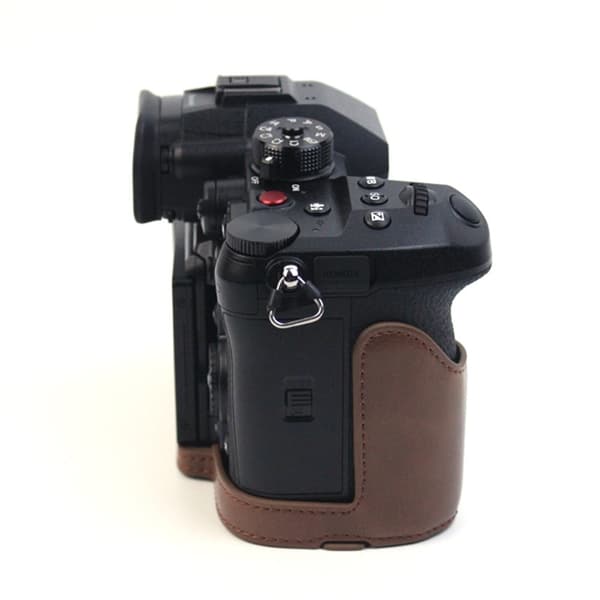 Panasonic Lumix GH6 halvkropps skinntrekk - Kaffe Brown
