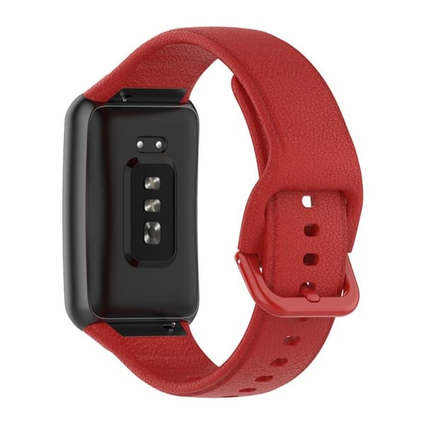 Oppo Watch Free urrem i struktureret silikone - Rød Red