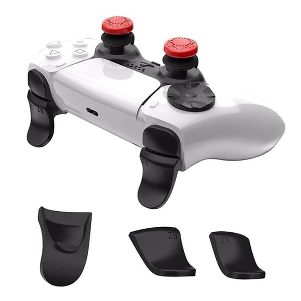 HONSON Sony PS5 / PS5 Slim Spelkontroll L2 R2 Förlängningsknapp Joystick Grip Riser Cap - Röd Röd