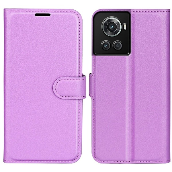 Klassisk OnePlus 10R / OnePlus Ace flip etui - Lilla Purple