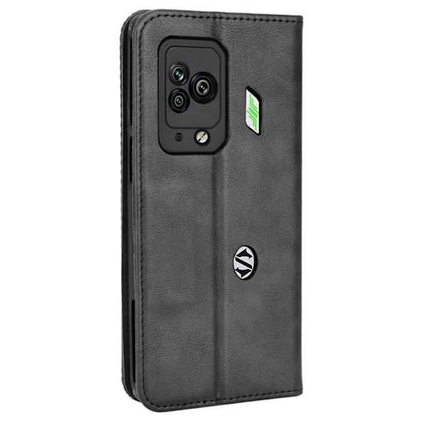 Bofink Vintage läder Xiaomi Black Shark 5 Pro fodral - Svart Svart