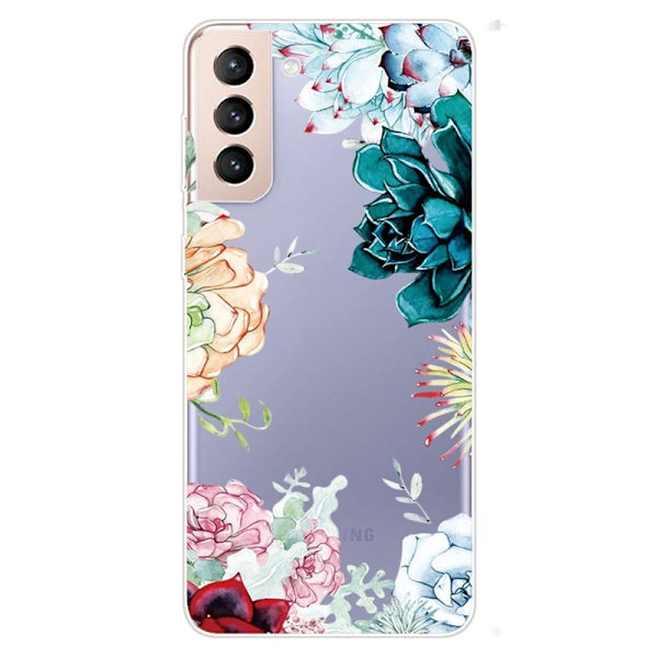 Deco Samsung Galaxy S22 Etui - Pion Multicolor