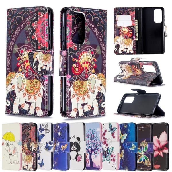 Wonderland Huawei P40 flip etui - Elephant White