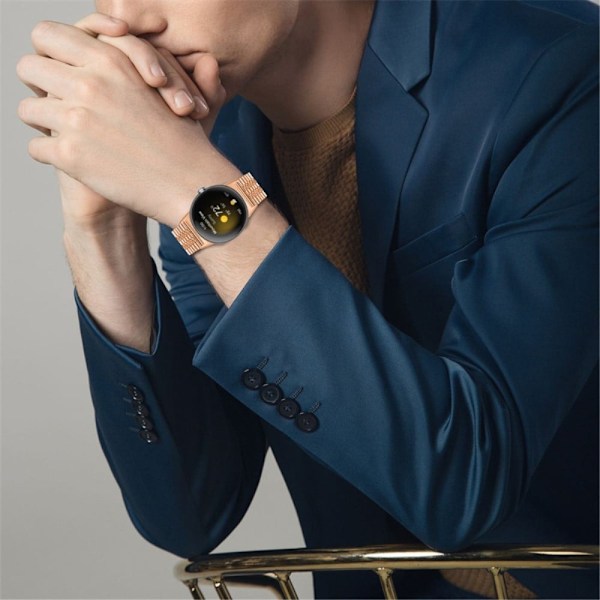 Google Pixel Watch 5 klockarmband med pärlor i rostfritt stål - Roséguld Rosa