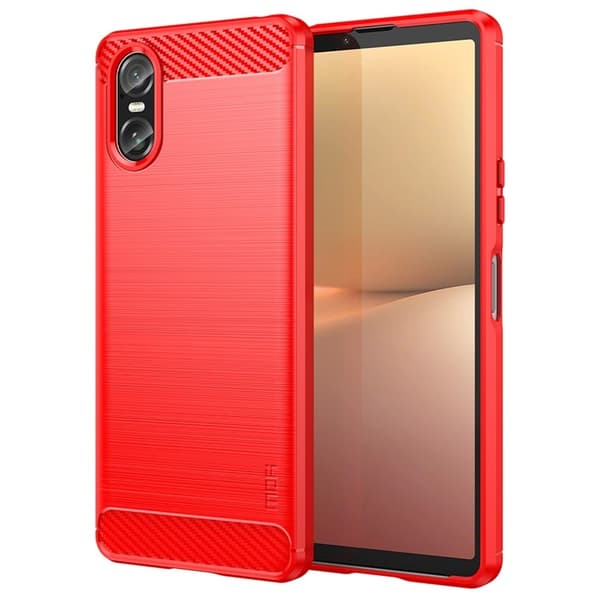 Carbon Flex Sony Xperia 10 VI kotelot - Punainen Red