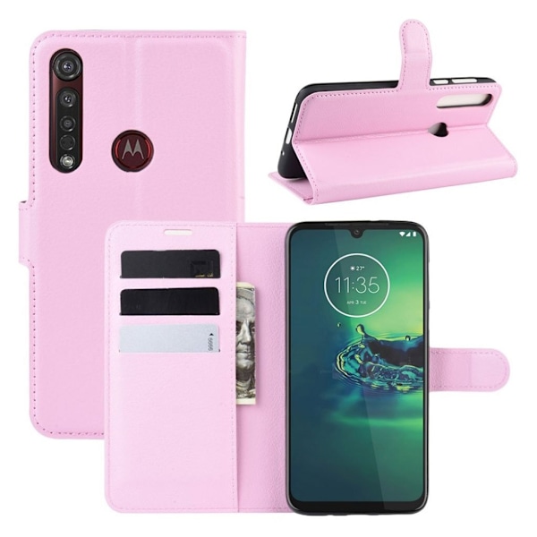 Classic Motorola Moto G8 Plus etui – Lyserød Pink
