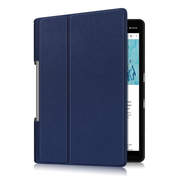 Lenovo Yoga Smart Tab 10.1 tri-fold simple leather flip case - B Blue