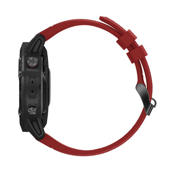 Garmin Fenix 5 silikoninen kellonauha - Punainen Red