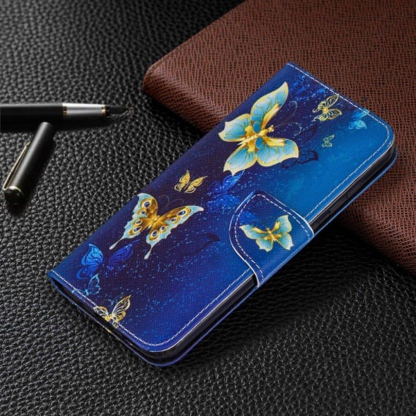 Wonderland Nokia 2.3 etui - Metal Sommerfugle Blue