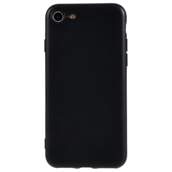 Blødt og mat cover til iPhone SE (2022) / SE 2020 / 8 / 7 Black