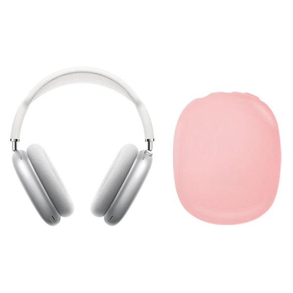 Airpods Max mjukt silikonskydd - Rosa Rosa