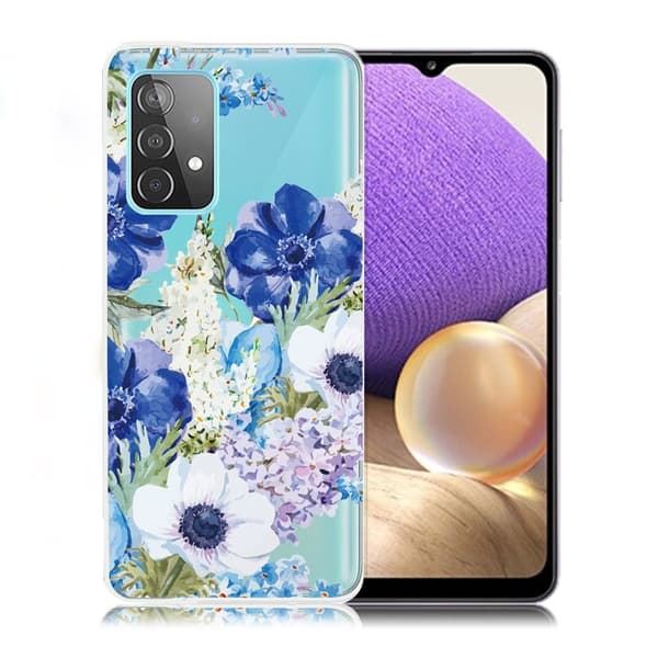 Deco Samsung Galaxy A32 5G etui - Beautiful blomster Blue