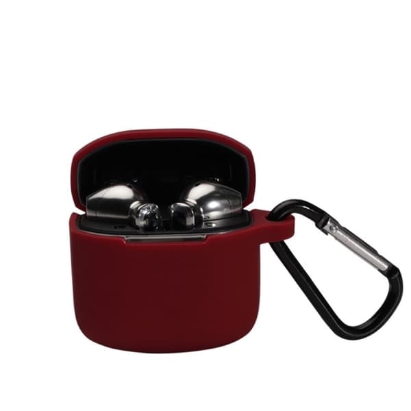 Edifier LolliPods Mini silikonveske med spenne - Vinrød Red
