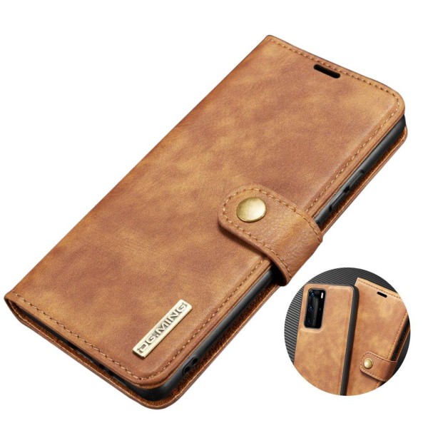 DG.MING Huawei P40 Pro 2-i-1 pung etui - Brun Brown