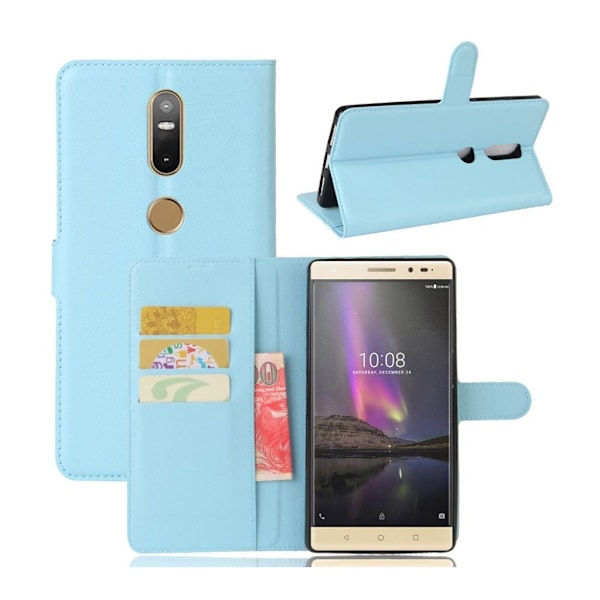 Lenovo Phab 2 Plus beskyttende og smart læder-etui - Blå Blue