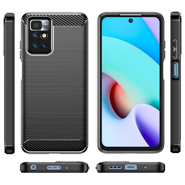 Carbon Flex Etui Xiaomi Redmi Note 11 - Sort Black