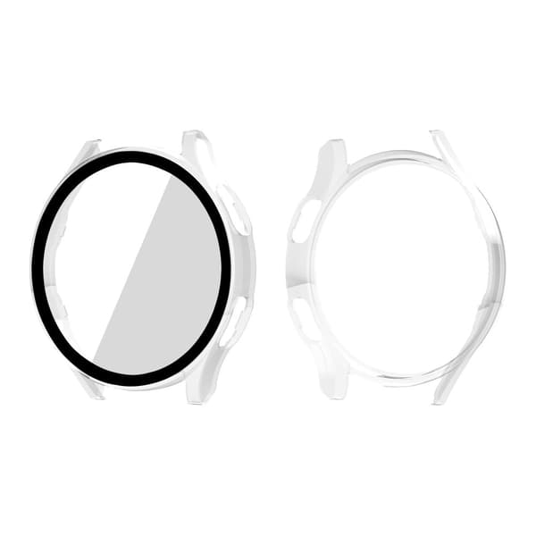 Samsung Galaxy Watch 4 (40mm) cover with tempered glass screen protector - Transparent Transparent