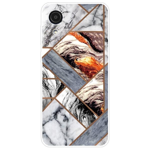 Marble design Samsung Galaxy A03 Core cover - Fragment Af Marmorfliser Multicolor