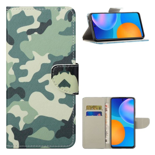 Wonderland OnePlus 9R flip case - Camouflage Green