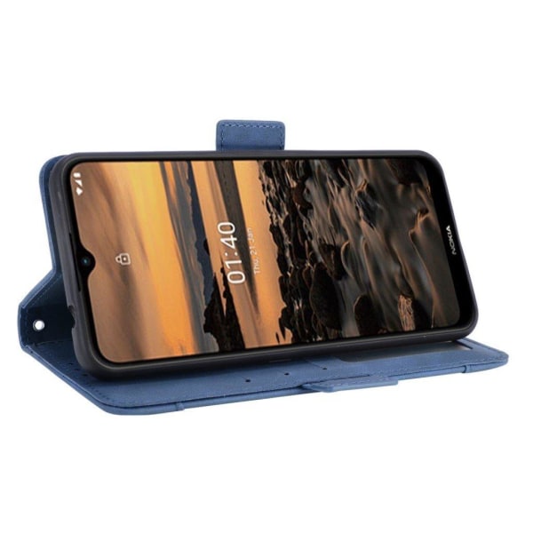 Modernt Nokia 1.4 fodral med plånbok - Blå Blå