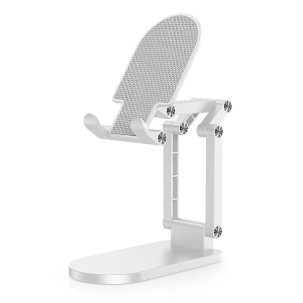 Universell sammenleggbar telefonholder for stasjonære telefoner - Hvit White