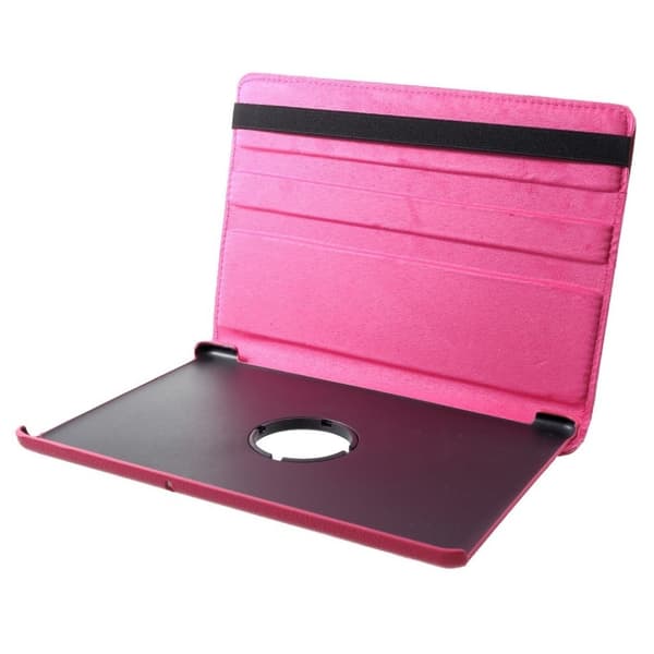 Huawei MediaPad T5 litchi læder flip etui - Rose Pink