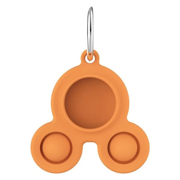 AirTags dual bubble press silikonisuojus - Oranssi Orange
