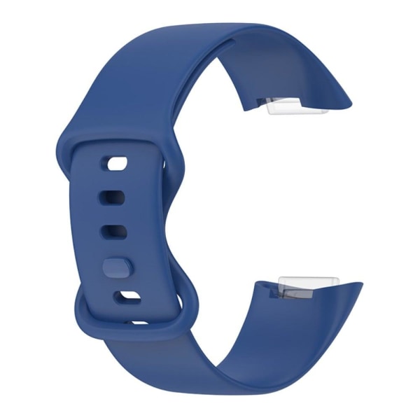 Fitbit Charge 5 silicone watch strap - Dark Blue / Size: S Blå