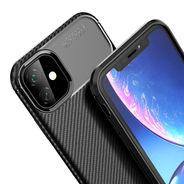 Carbon Shield iPhone 11 skal - Svart Svart