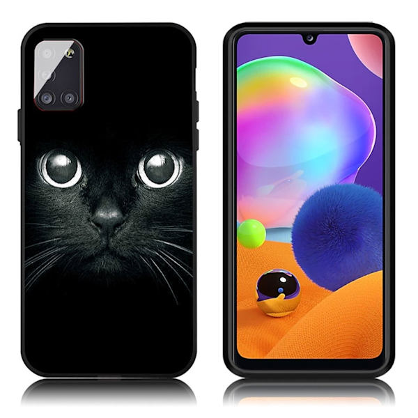 Imagine Samsung Galaxy A31 cover - Kat Black