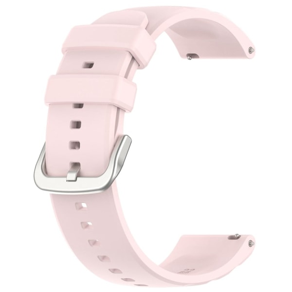 22 mm universal klockarmband i silikon - Ljusrosa Rosa