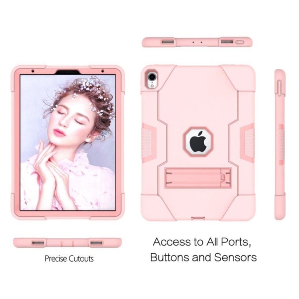 iPad Pro 11 inch (2018) hybrid skydd av plast med logo utskärnin Rosa