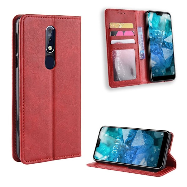 Bofink Vintage Nokia 7.1 kotelot - Punainen Red