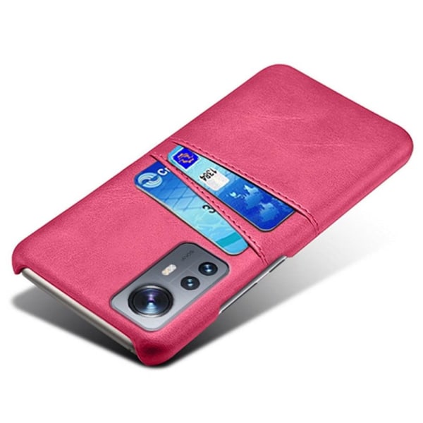 Dual Card Etui Xiaomi 12 Pro - Rose Pink